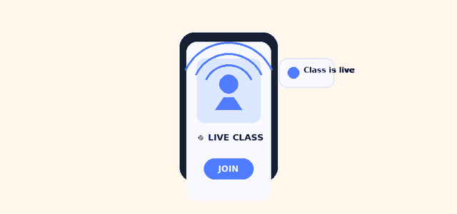 Join a live e-learning class