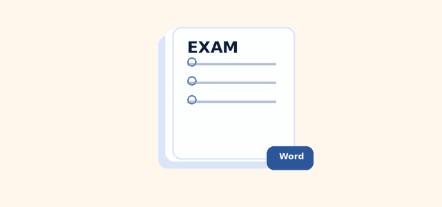 Students write practice exams